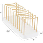 Mkono Hat Organizer For Baseball Caps, Hat Holder For 10 Baseball Caps, Tabletop Hat Rack Stand Storage Display Cap Organizer For Desk Closet Shelf Dresser White