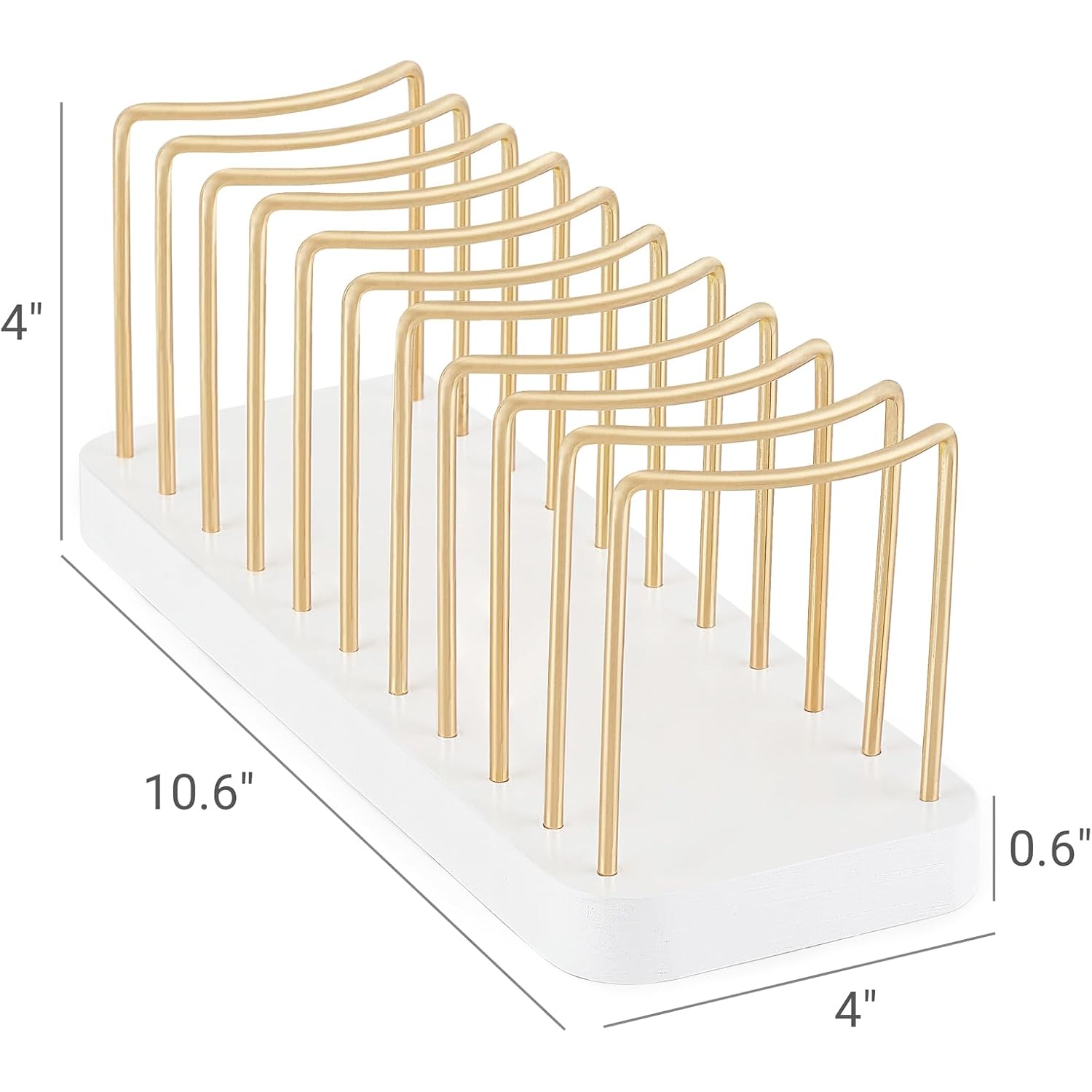 Mkono Hat Organizer For Baseball Caps, Hat Holder For 10 Baseball Caps, Tabletop Hat Rack Stand Storage Display Cap Organizer For Desk Closet Shelf Dresser White