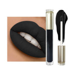 Black Matte Liquid Lipstick - Pure Black, Up to 16H Wear, Smudge Proof Transfer-Proof & Waterproof, High Pigment Lip Color for Goth, Cosplay, Halloween, 0.17 Fl Oz (Mystical Moment)
