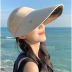 Wide Brim Sun Hat for Women Goggles UV Protection Beach Visor Cap Sports Golf Hiking