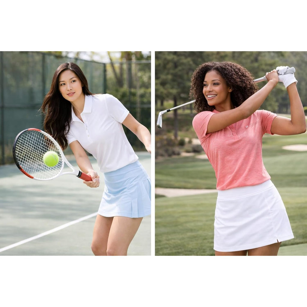 Spyder Womens Golf Shirt - Moisture Wicking Lightweight Stretch Sport Top Polo Shirts For Women With Upf 30+ Sun Protection