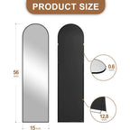 Delma Arched Mirror Full Length,Standing Mirror Full Body,Large Floor with Stand for Wall Entryway Door Bedroom Bathroom Living Room