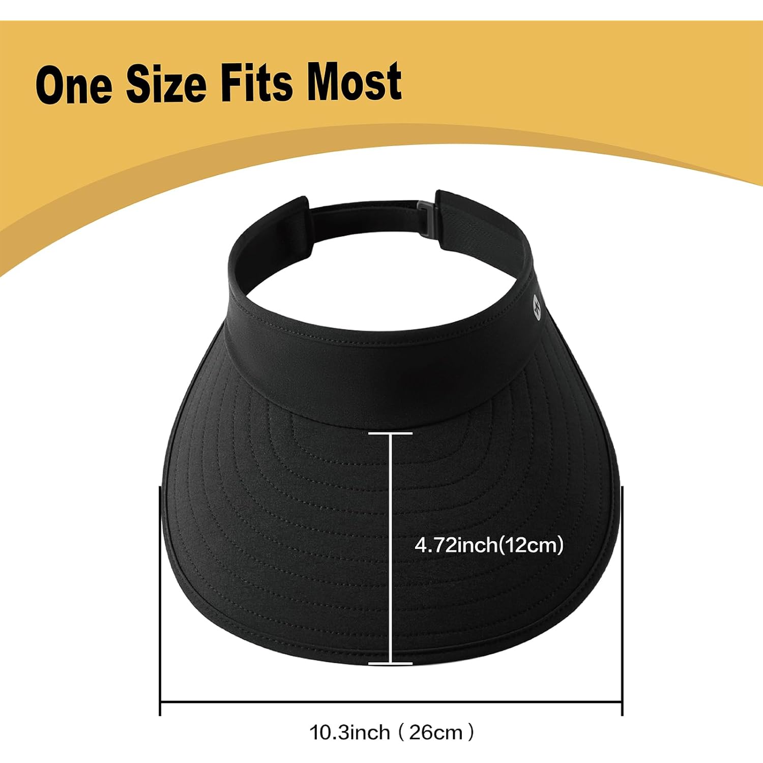 WANDER Sun Visor Hats for Women Wide Brim UV Protection Adjustable Large Golf Beach Cap Packable Travel Sport Visor