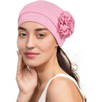 Chemo Headear for Women Soft Cancer Headwear Pink