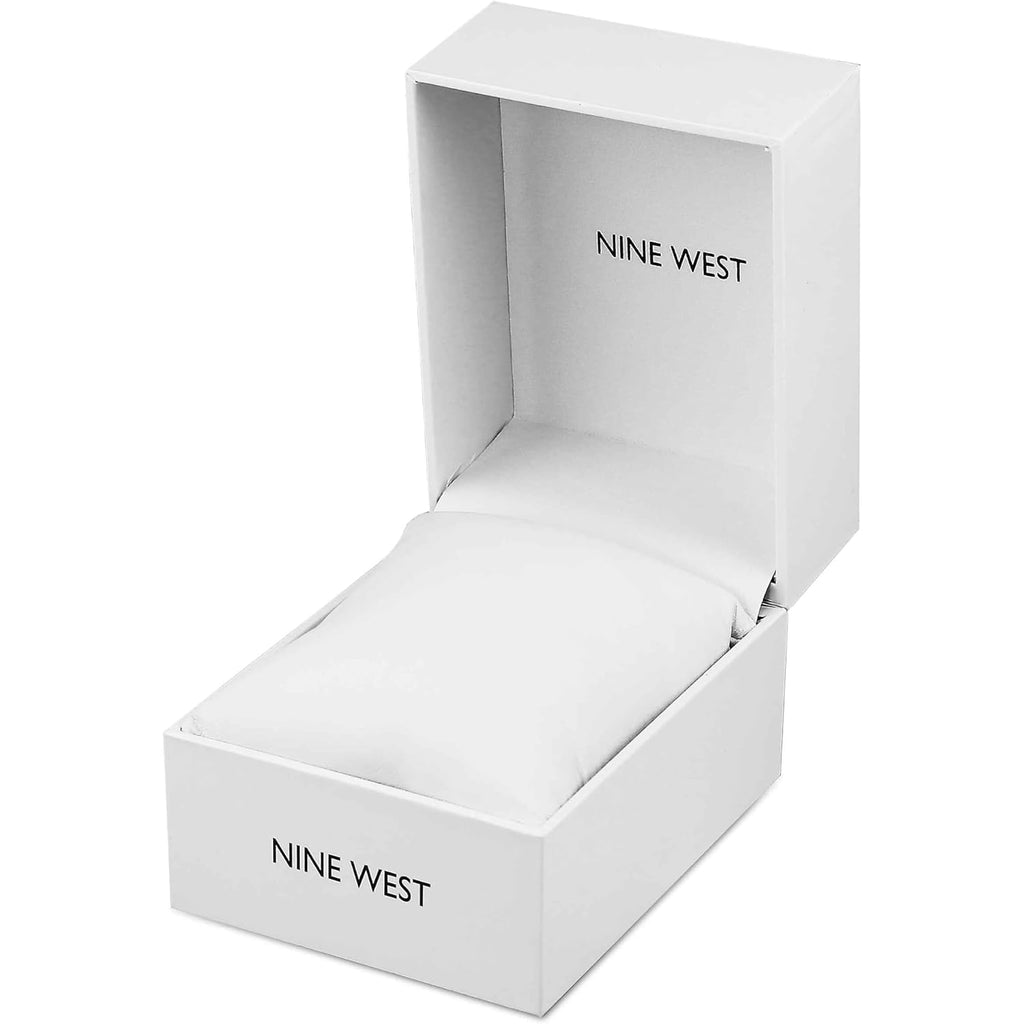 Nine West Women'S Crystal Accented Bracelet Watch