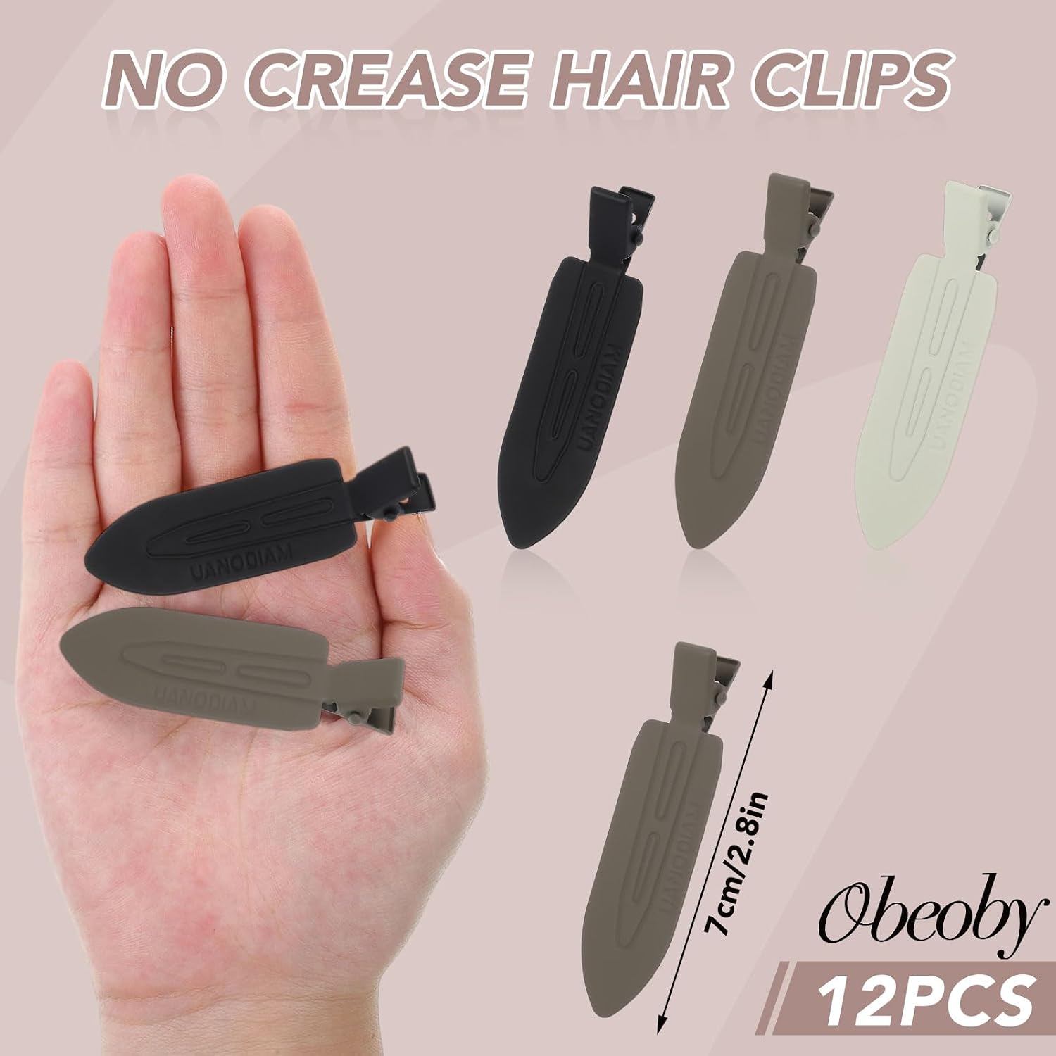 12 Pcs No Bend No Crease Hair Clips, Hair Clips Barrettes For Styling For Women Girls Makeup Accessories, Birthday Mothers Day Gifts (Classic)