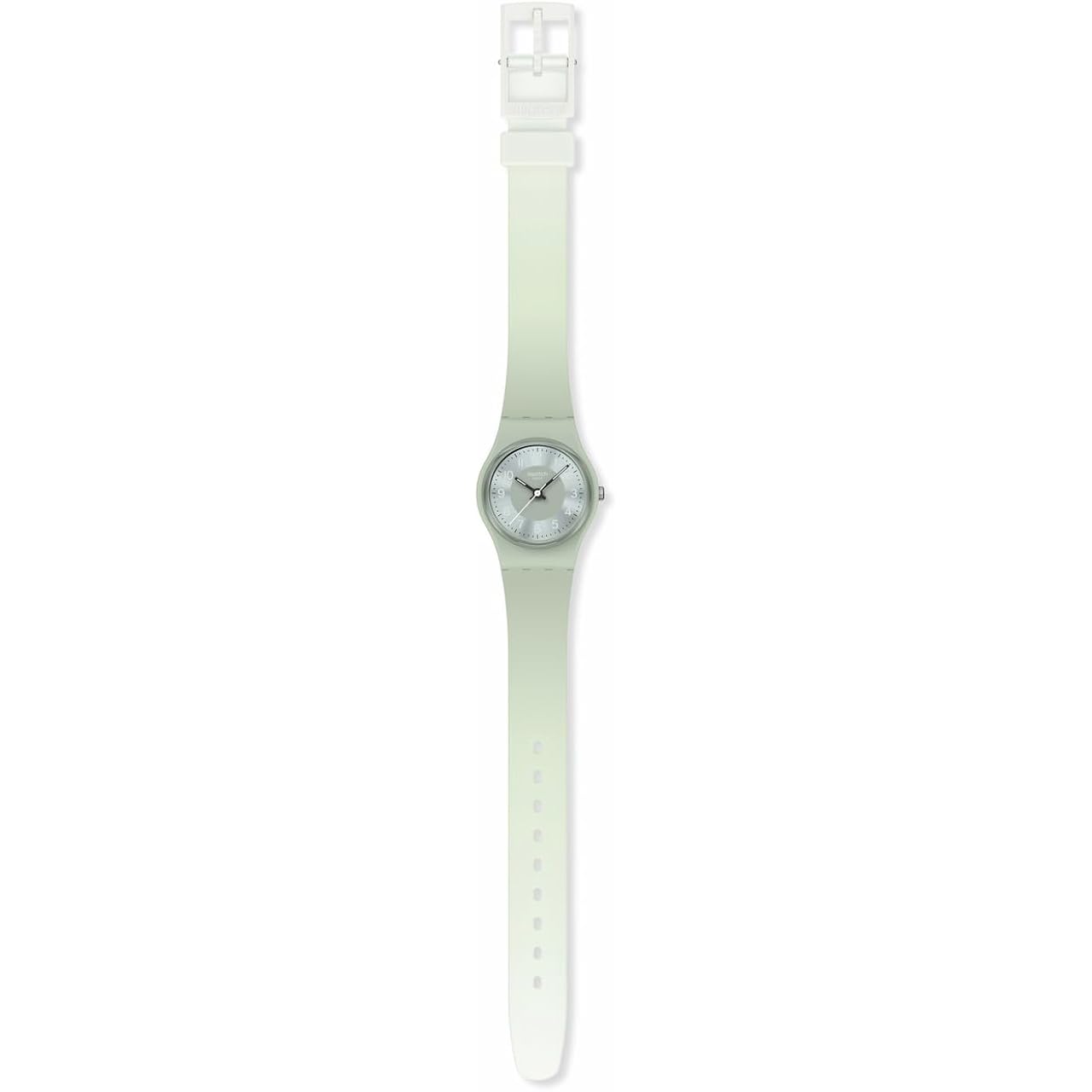 Swatch Lady Women'S Watch Casual Polymer Green Quartz Waterproof Serenity Of Sage