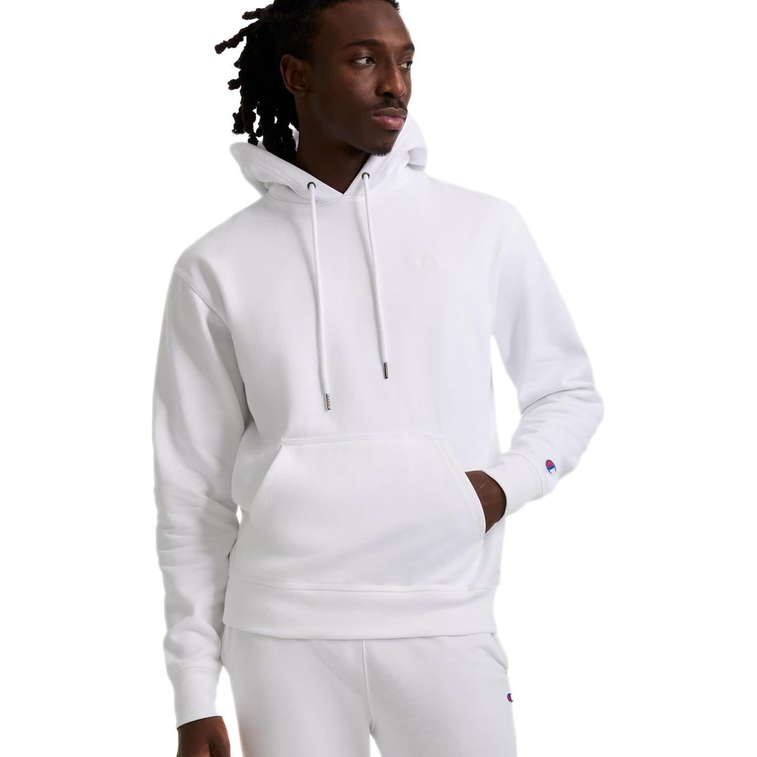 Champion Men'S Pullover Fleece Hoodie, Midweight, C Logo (Reg. Or Big & Tall)