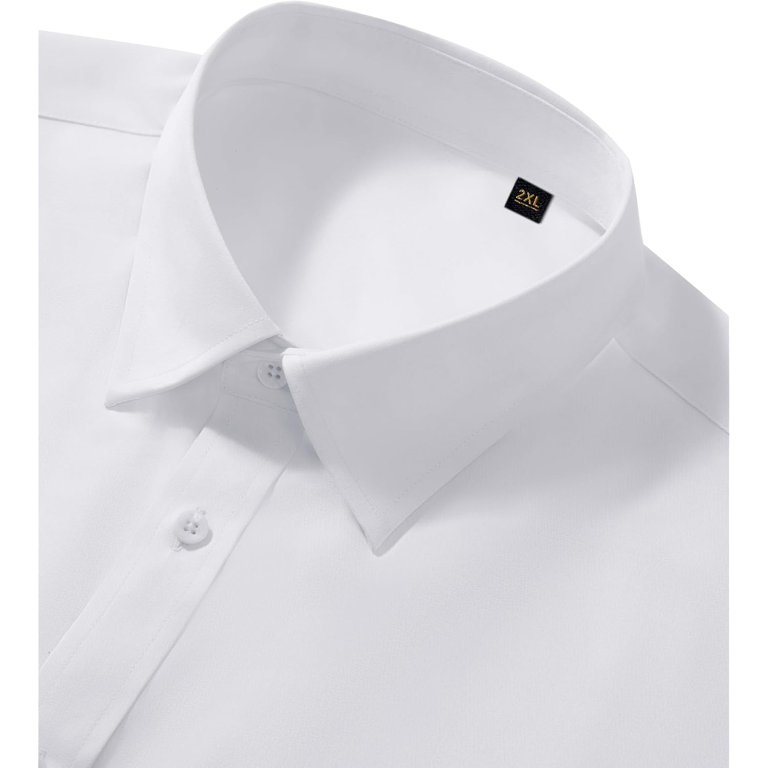Men'S Dress Shirts Long Sleeve Stretch Wrinkle Free Wedding Formal Business Button Down Shirt