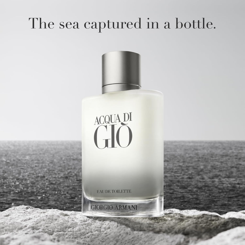 Armani beauty– Acqua di Giò – Eau de Toilette – Cologne Set for Men ($130 Value) – Full Size (1.7 Fl Oz) & Travel Size (0.5 Fl Oz)