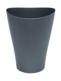 Rubbermaid Spa Works Vanity Wastebasket Home/Bathroom/Office Use Small 2.25 Gallon Plastic Gunmetal Blue Home/Kitchen/Garage/Apartment/Office