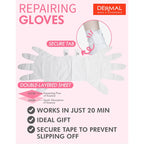DERMAL Moistfull Silky Foot Socks & Hand Gloves Mask Combo 6 Pack - for Dry Feet and Hands - Home Spa Treatment - Dermatologist Tested, Cruelty Free, Korean Beauty