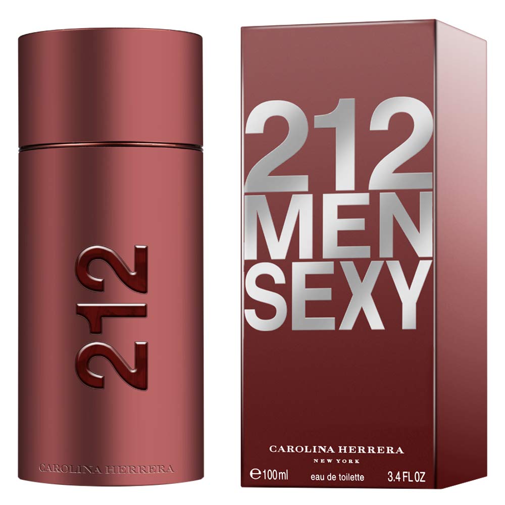 Carolina Herrera 212 Sexy Men Fragrance For Men - Magnetic, Fresh And Seductive - Notes Of Vanilla, Guaiac Wood, Sandalwood, Amber And Musk - Sensual, Amber Fougere Fragrance - Edt Spray - 3.4 Oz