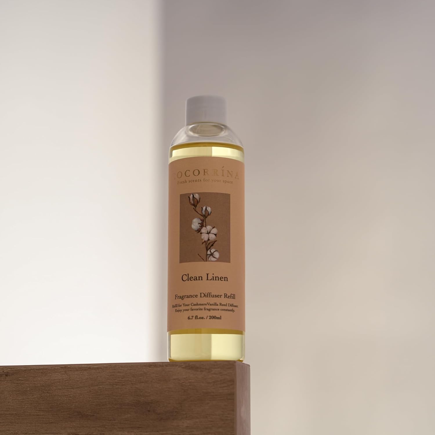 Reed Diffuser Refill - Clean Linen 6.7 Oz. Scented Oil For Reed Diffuser Home Fragrance For Bedroom, Bathroom Home Decor