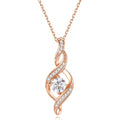 Diamond Necklace for Women, 0.85 Carat 14K Gold Plated 925 Sterling Silver IGI Certified LAB GROWN Diamond Necklaces(D-E Color, VS Clarity)