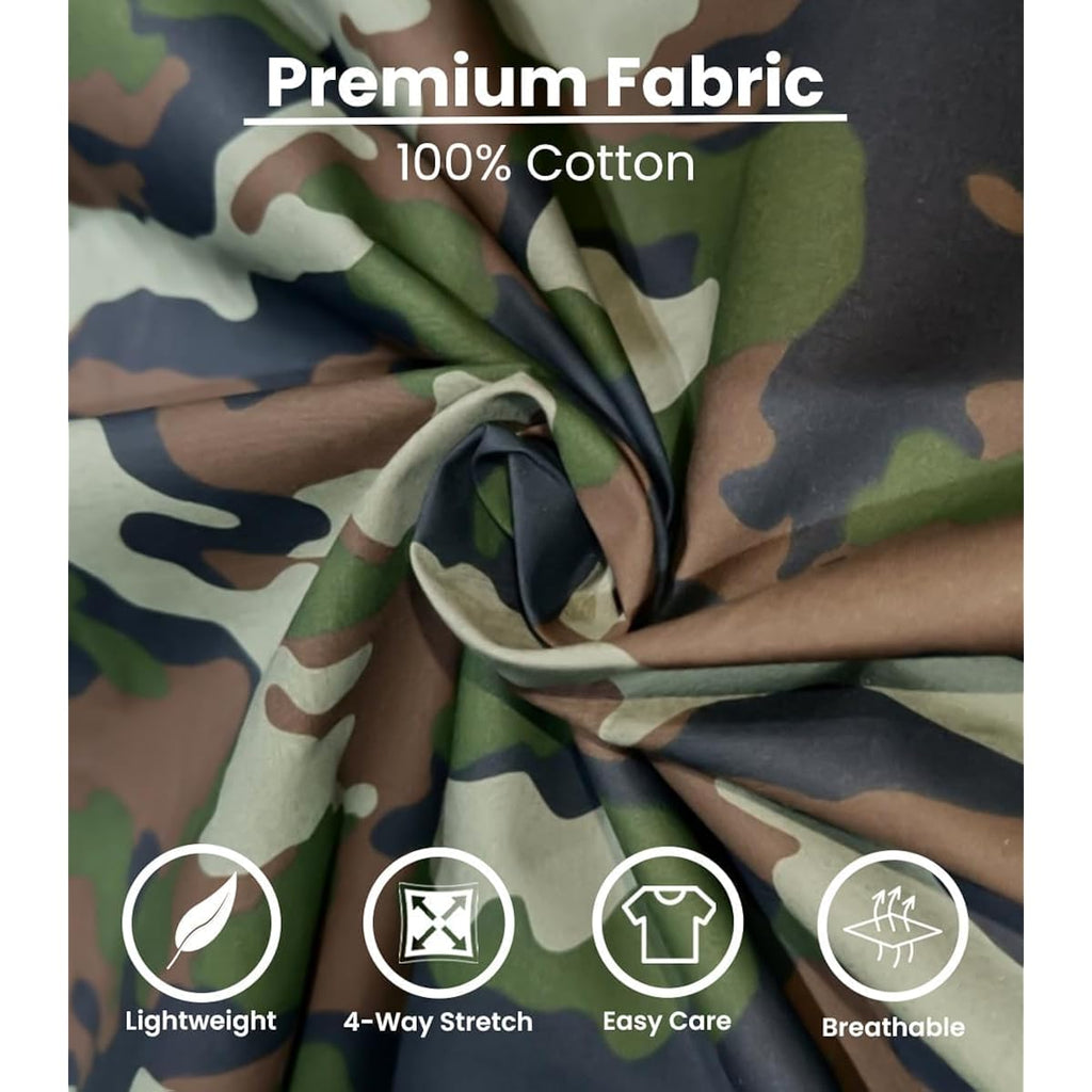 Justblanks Men'S Camouflage Tee Shirts - 100% Cotton Short-Sleeve T- Shirt - Military Camo Crewneck Shirt For Men