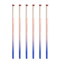 6pieces Ombre Nail Brush Wood Nail Pen Ombre Brush for Gel Nails Nail Gradient Brush Nail Design Brushes Nail Painting Kit Nail Art Tools Acrylic Nail Accessories