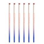 6pieces Ombre Nail Brush Wood Nail Pen Ombre Brush for Gel Nails Nail Gradient Brush Nail Design Brushes Nail Painting Kit Nail Art Tools Acrylic Nail Accessories