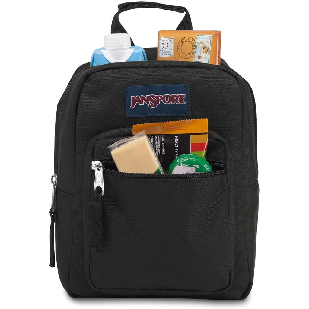 Jansport Big Break Insulated Lunch Bag - Small Soft-Sided Cooler Ideal For Class, Work, Or Meal Prep, Black