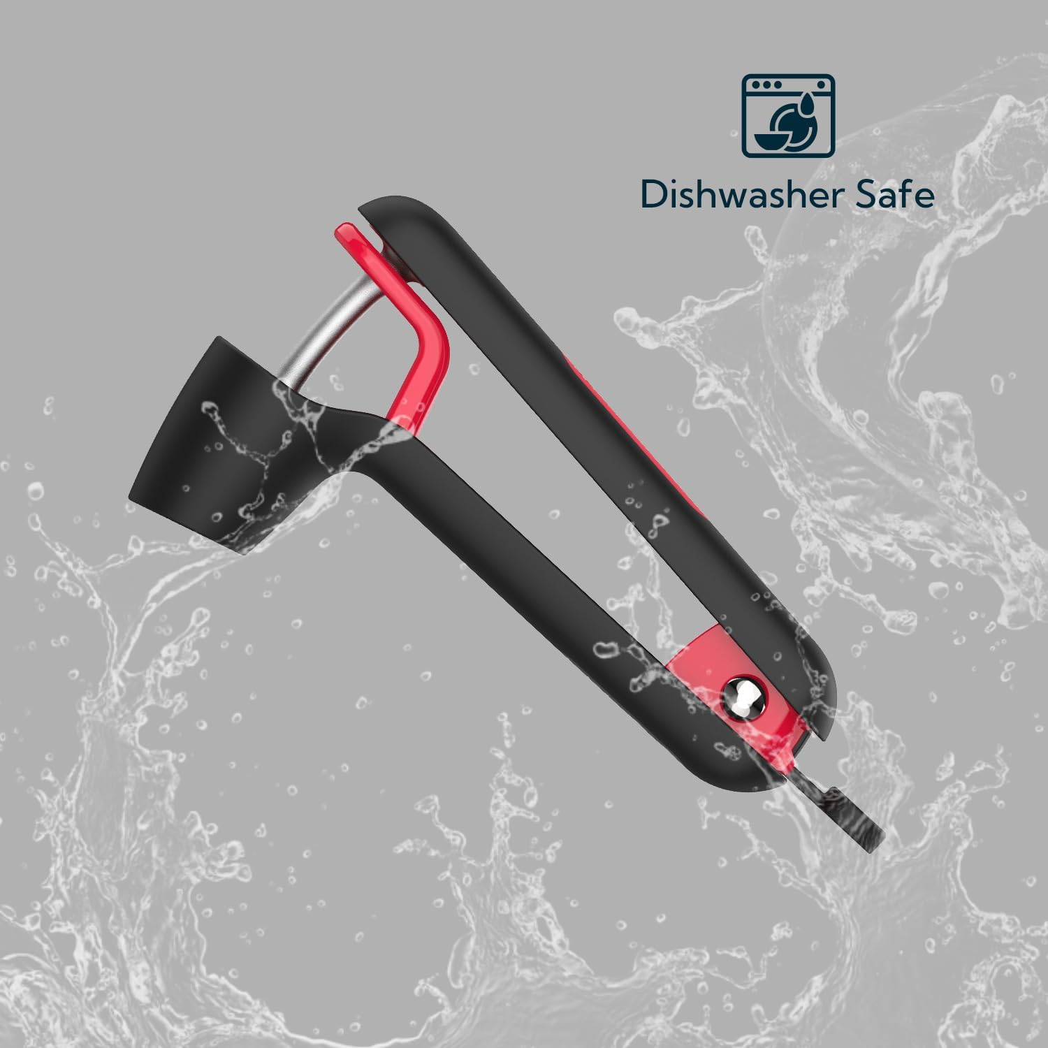 Kitchendao Cherry Pitter Tool, Larger Cross-Pitting Head, Cherry Core Remover With Safety Lock, Non-Slip Soft-Touch Handle, Dishwasher Safe
