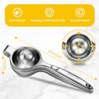 Rekix Lemon Squeezer, Max Extraction Hand Press Lemon Juicer, Heavy Duty Manual Orange Juicer, Sturdy Metal Lime Squeezer, Durable Handheld Citrus Fruit Squeezer For Kitchen Bar, Exprimidor De Limones