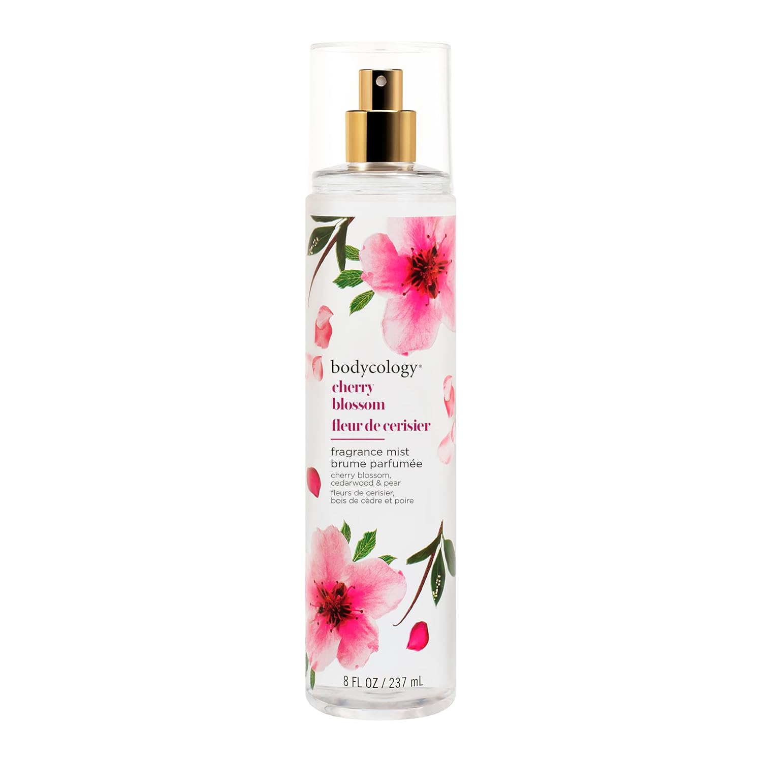 Bodycology Long-Lasting Fragrance Body Mist, Cherry Blossom, 8 Fl Oz