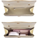 TINDTOP Clutch Purses for Women, Formal Evening Bags Suede Shoulder Envelope Party Handbags Wedding Cocktail Prom Clutches