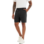 Mens Dress Golf Shorts 7 Inch Water Resistant Quick Dry 4 Pockets | Flat Front Chino Shorts,Sretch Lightweight Moisture Wicking,Classic Fit Suitable For Casual Daily,Office,Business And Work