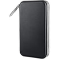 Siveit CD Case, DVD Case Holder 96 Capacity Hard Plastic CD DVD Disc Cases Storage Binder Wallet for Car Home Office Travel (Black)
