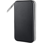 Siveit CD Case, DVD Case Holder 96 Capacity Hard Plastic CD DVD Disc Cases Storage Binder Wallet for Car Home Office Travel (Black)
