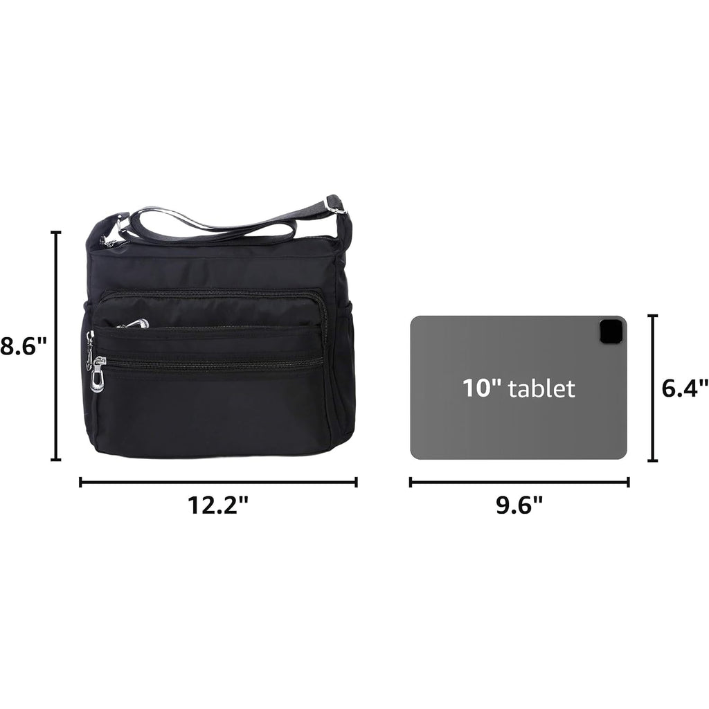 Crossbody Bag For Women Waterproof Shoulder Bag Messenger Bag Casual Nylon Purse Handbag