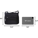 Crossbody Bag For Women Waterproof Shoulder Bag Messenger Bag Casual Nylon Purse Handbag