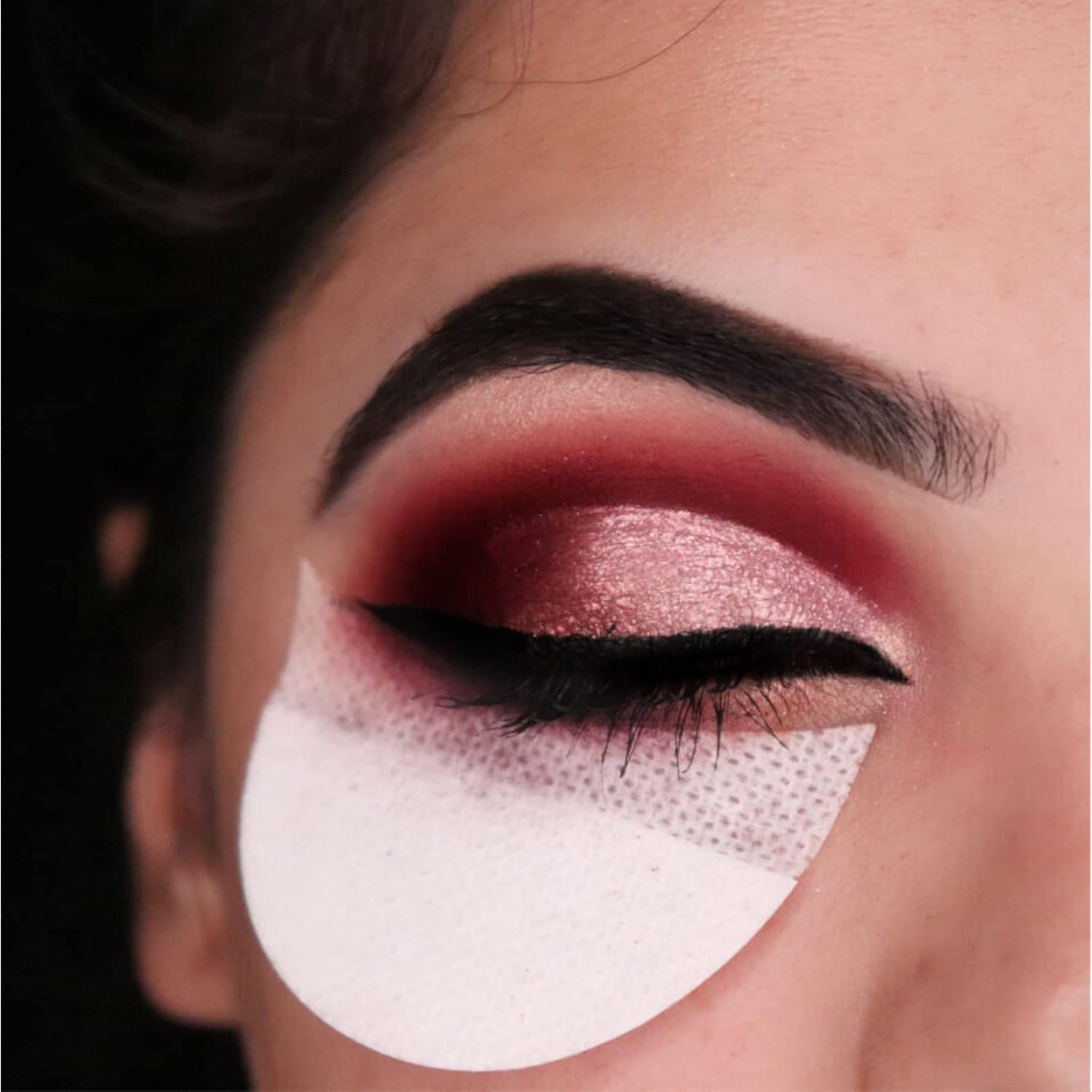 Tailaimei 120 Pcs Eyeshadow Shields, Eyeshadow Stencil For Prevent Makeup Residue, Lint Free Gel Pad For Eyeliner, Eyelash Extensions And Lip Makeup