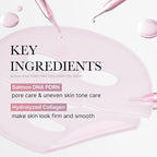 medicube Jelly Gel Mask with Salmon DNA PDRN Pink Collagen | Overnight Face Mask for Glass Glow Skin | Elasticity, Hydrating, Firming and Moisturizing | Korean Skincare, 28g x 4ea