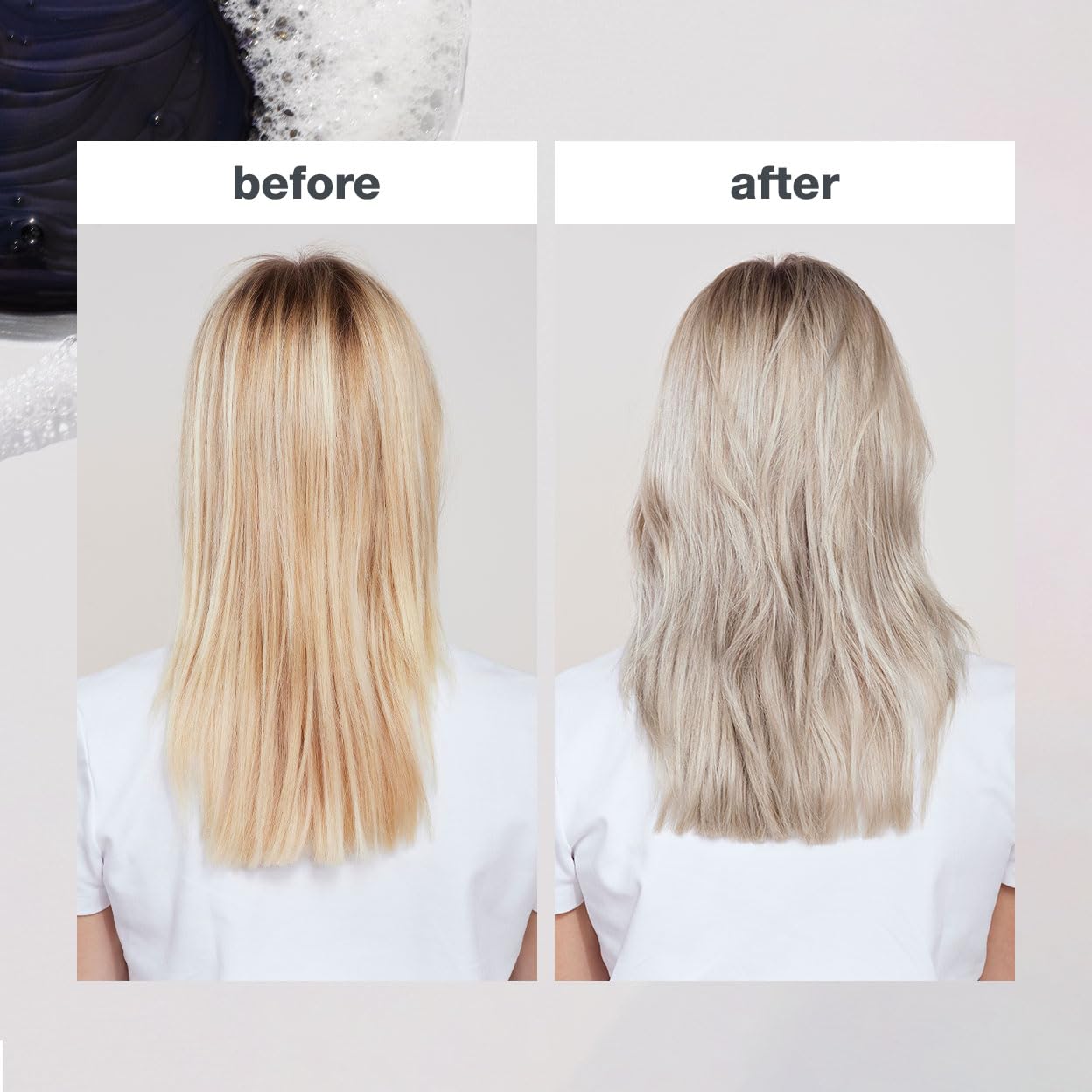 milk_shake icy blond shampoo award winning shampoo with black pigment to cool brassy tones and enhance platinum blonde hair ideal for maintaining icy, ash-toned color