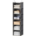 Youdenova Hanging Closet Organizer And Storage, 6-Shelf Closet Hanging Storage Shelves, Grey