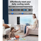 Personal Tower Cooling Fans That Blow Cold Air, Standing Small Desk Fan With 3 Speeds & Timer, 60° & 110° Oscillating Table Fan, Quiet And Safe Electric Floor Fan For Bedroom, Bedside, Home, Office