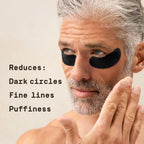 By Dwayne Johnson Fast-Acting Under Eye Patches For Men | Ageless Action To Reduce Puffiness, Dark Circles And Fine Lines | Made With Niacinamide, Hyaluronic Acid, Caffeine | 6Ct