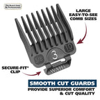 Wahl USA Chrome Pro Corded Clipper Complete Haircutting Kit for Men – Powerful Total Hair Clipping, Beard Trimming, & Grooming - Model 3024635