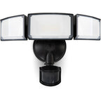 Lutec 72W 7500Lm Led Security Lights Motion Sensor Light Outdoor, 5000K Daylight, Ip65 Waterproof, Dusk To Dawn, 3-Head Motion Detected Flood Light For Garage, Yard, Porch(Black)