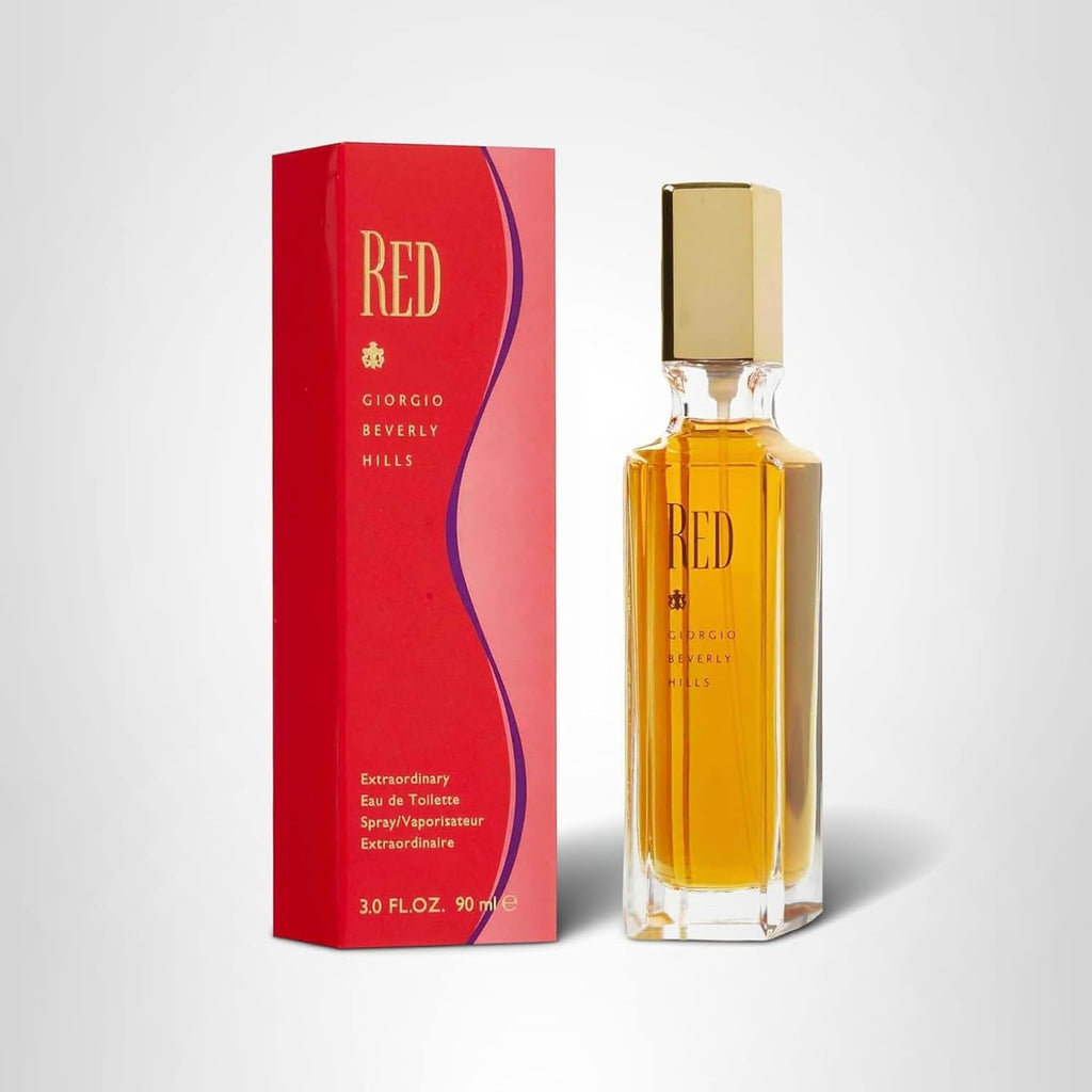 Giorgio Beverly Hills Red Perfume For Women, Eau De Toilette Edt Spray, 3 Fl Oz
