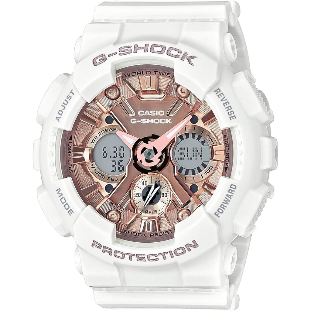 Casio Women'S Gms-S120Mf-7A2Cr G Shock Analog-Digital Display Quartz White Watch