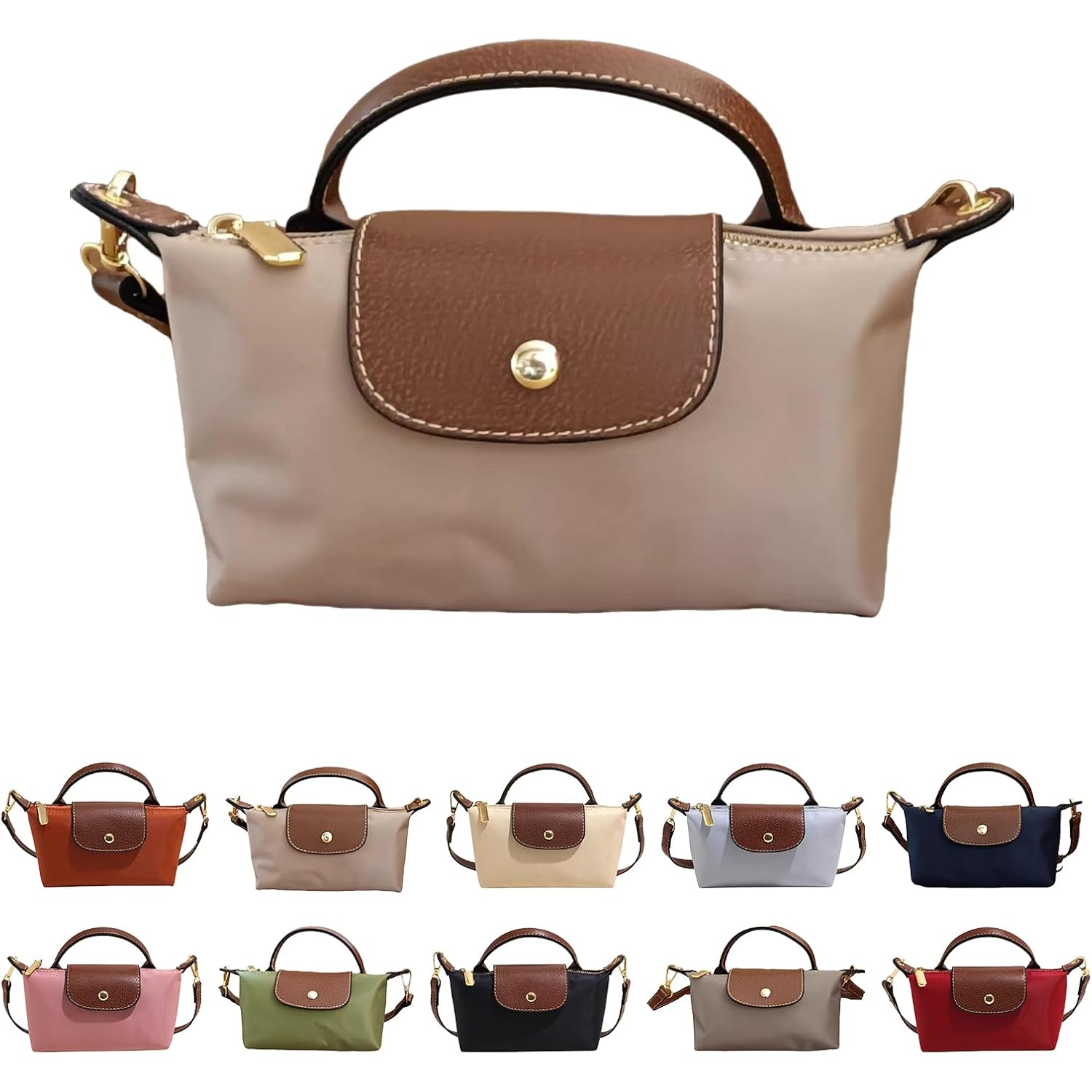 Mini Crossbody Bag For Women - Adjustable Strap Shoulder Purse, Small Spacious Tote With Zipper Pockets For Phone Wallet Keys