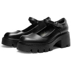 Dream Pairs Women'S Mary Janes Shoes Platform Dress Low Heel Chunky Pumps Round Toe Ankle Strap Pumps Shoes Oxfords Esther