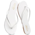 Fitory Women’S Flip Flops, Fashion Casual Thong Walking Slide With Vegan Leather, Comfortable Summer Beach Flat Sandals For 2026 Indoor And Outdoor Size 6-11