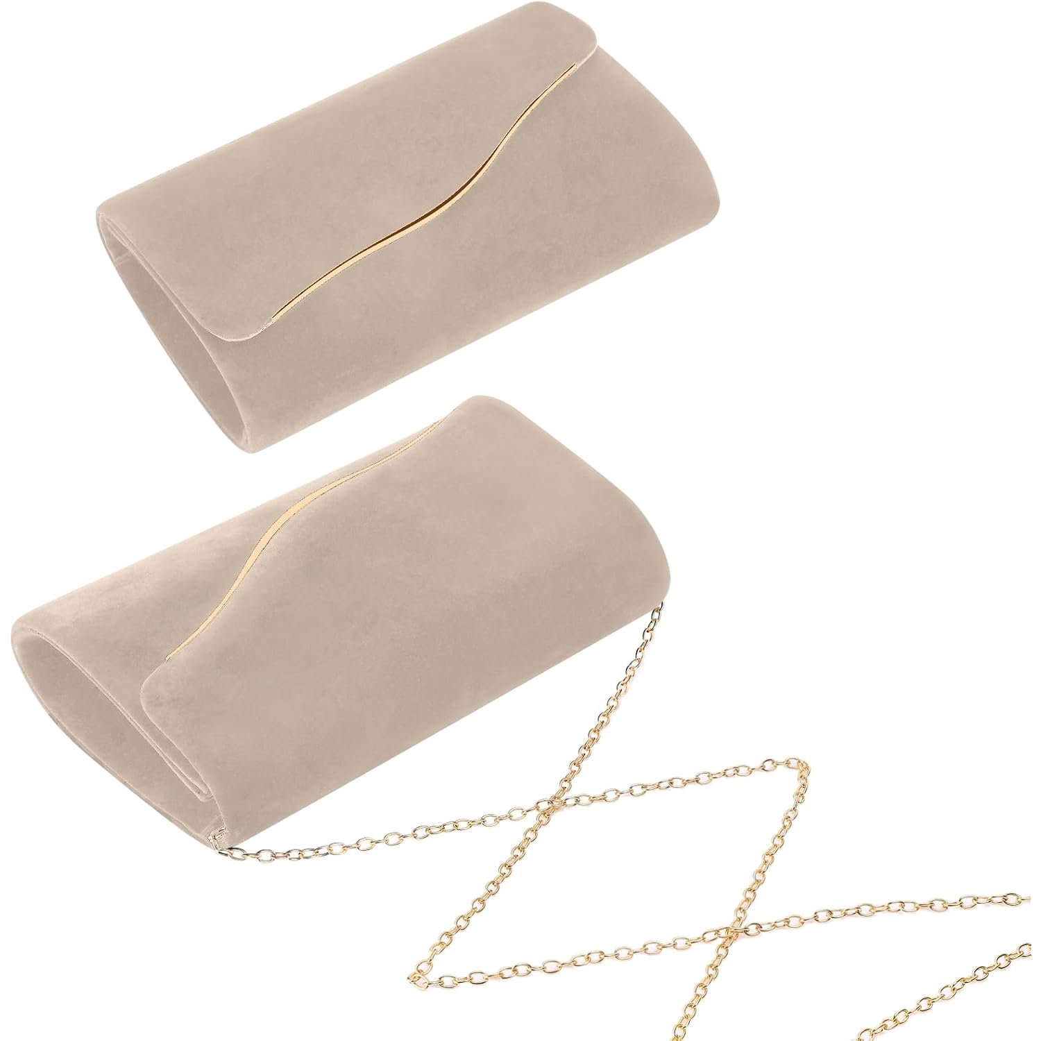 Clutch Purses For Women Evening Bag Faux Suede Formal Party Wedding Cocktail Prom