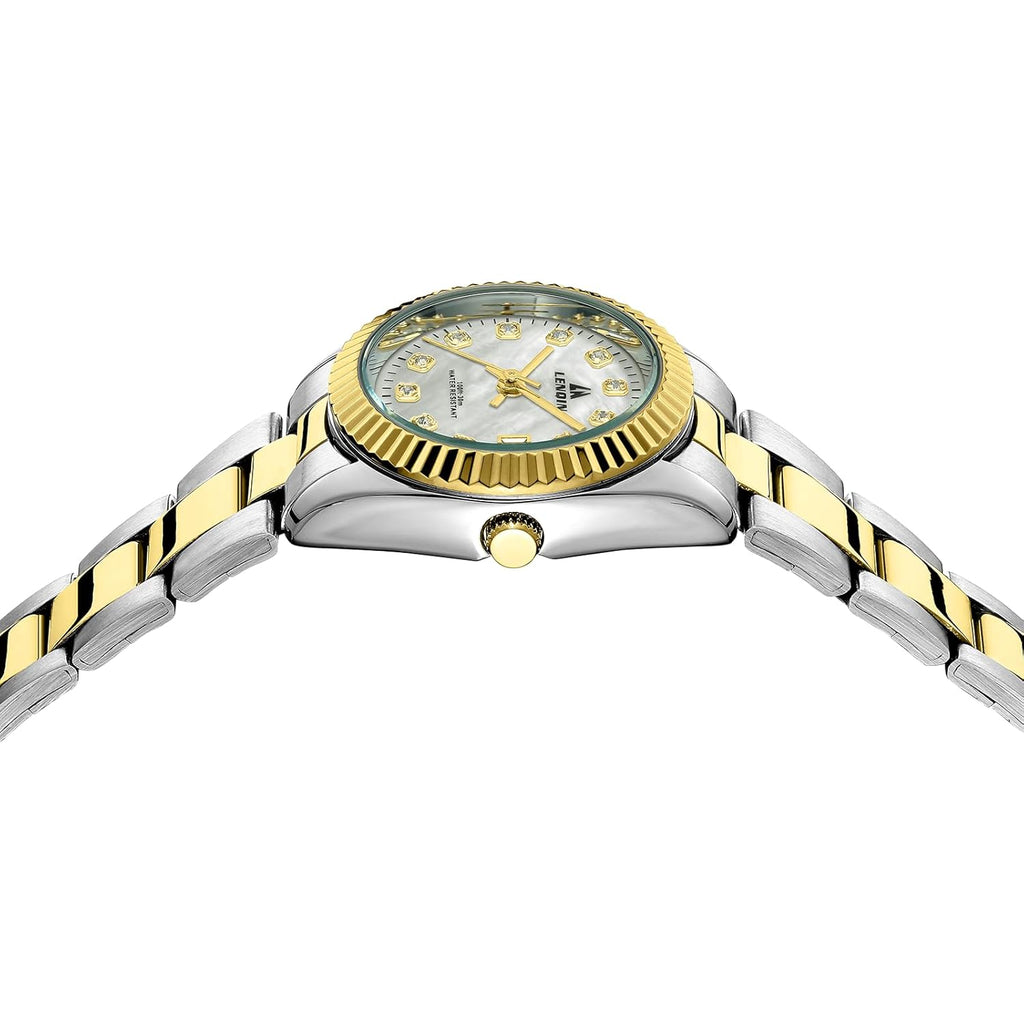 LN LNQIN Womens Watch Analog Quartz Watches for Women Waterproof Ladies Watches Easy Read Women's Wrist Watch with Stainless Steel Band