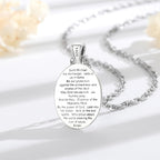 EUDORA 925 Sterling Silver St Benedict/St Michael/St Christopher/Archangel Raphael Gabriel Metatron/Virgin Mary/St Joseph/St Anthony Crucifix Pendant Bible Verse Prayer Necklace Jewelry for Men Women