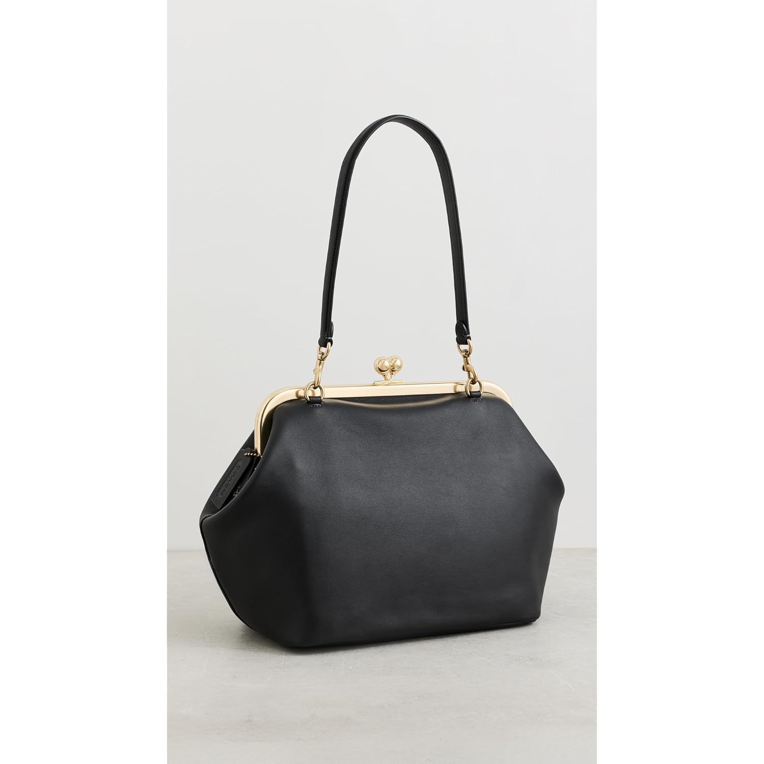 COACH Women's Suede Kisslock Frame Bag 27