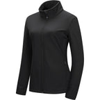33,000Ft Women'S Lightweight Softshell Jacket Fleece Lined Windbreaker Waterproof Warm Jacket For Running Golf Hiking